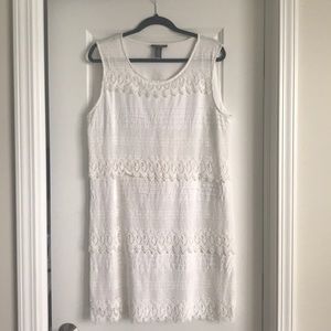 Alfani White Lace Dress